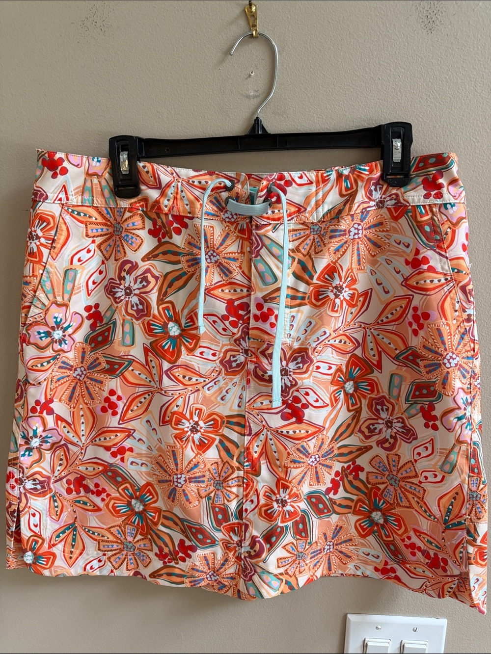 RipSkirt Hawaii Sport Skirt Tropical Floral Print Large